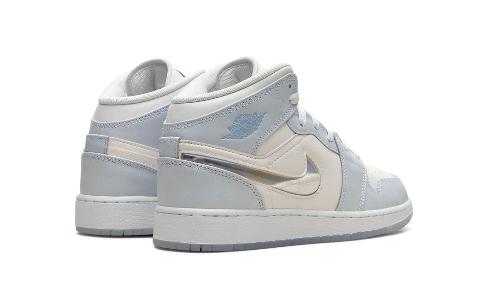 AIR JORDAN 1 MID SE GS "Glitter Swoosh"