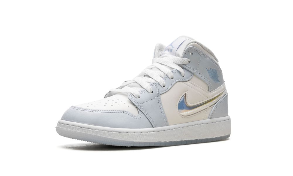 AIR JORDAN 1 MID SE GS "Glitter Swoosh"