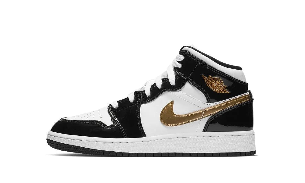 AIR JORDAN 1 MID GS SE "Patent Gold"