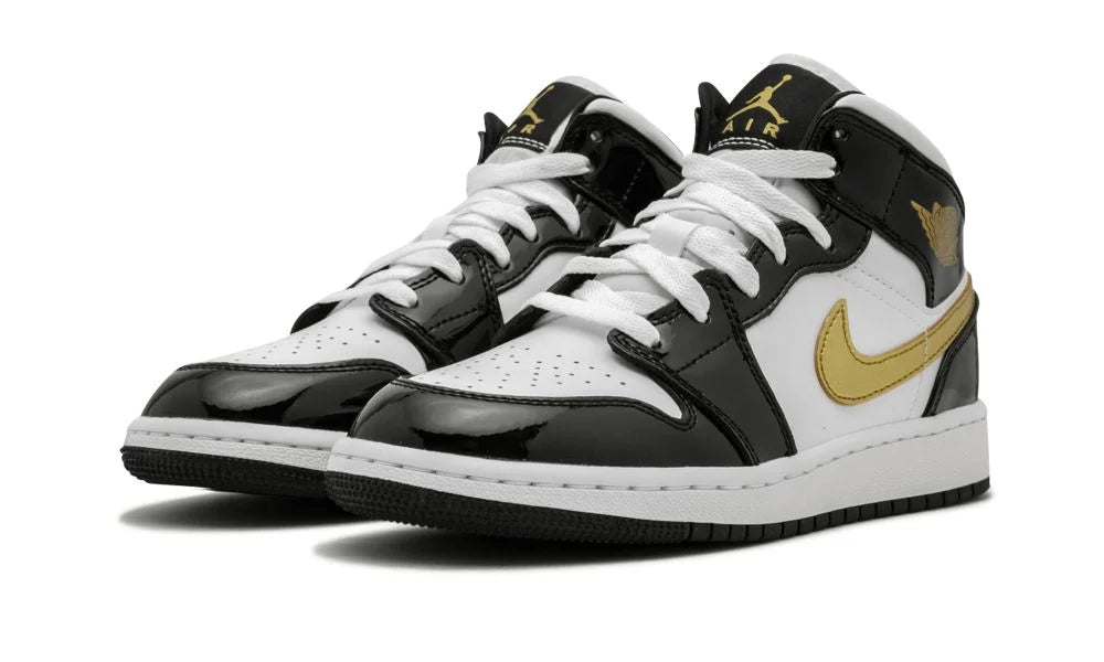 AIR JORDAN 1 MID GS SE "Patent Gold"