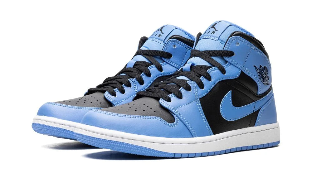 AIR JORDAN 1 MID "Black / University Blue"