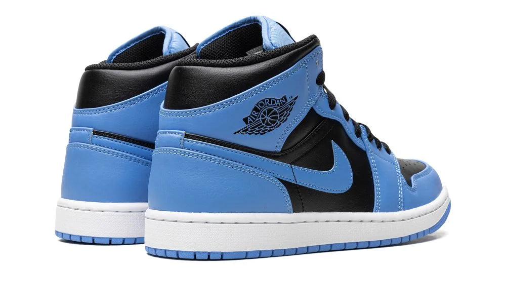 AIR JORDAN 1 MID "Black / University Blue"