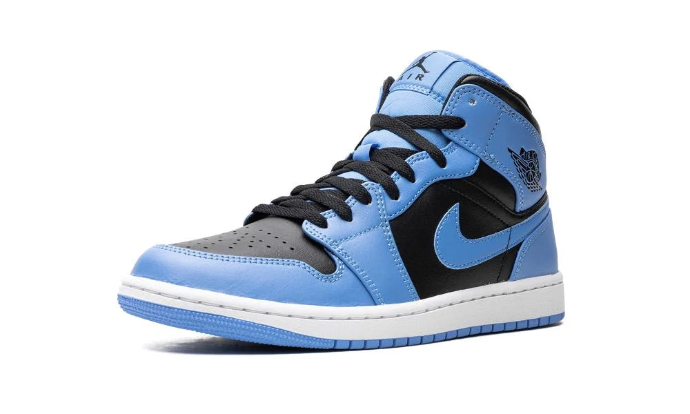 AIR JORDAN 1 MID "Black / University Blue"